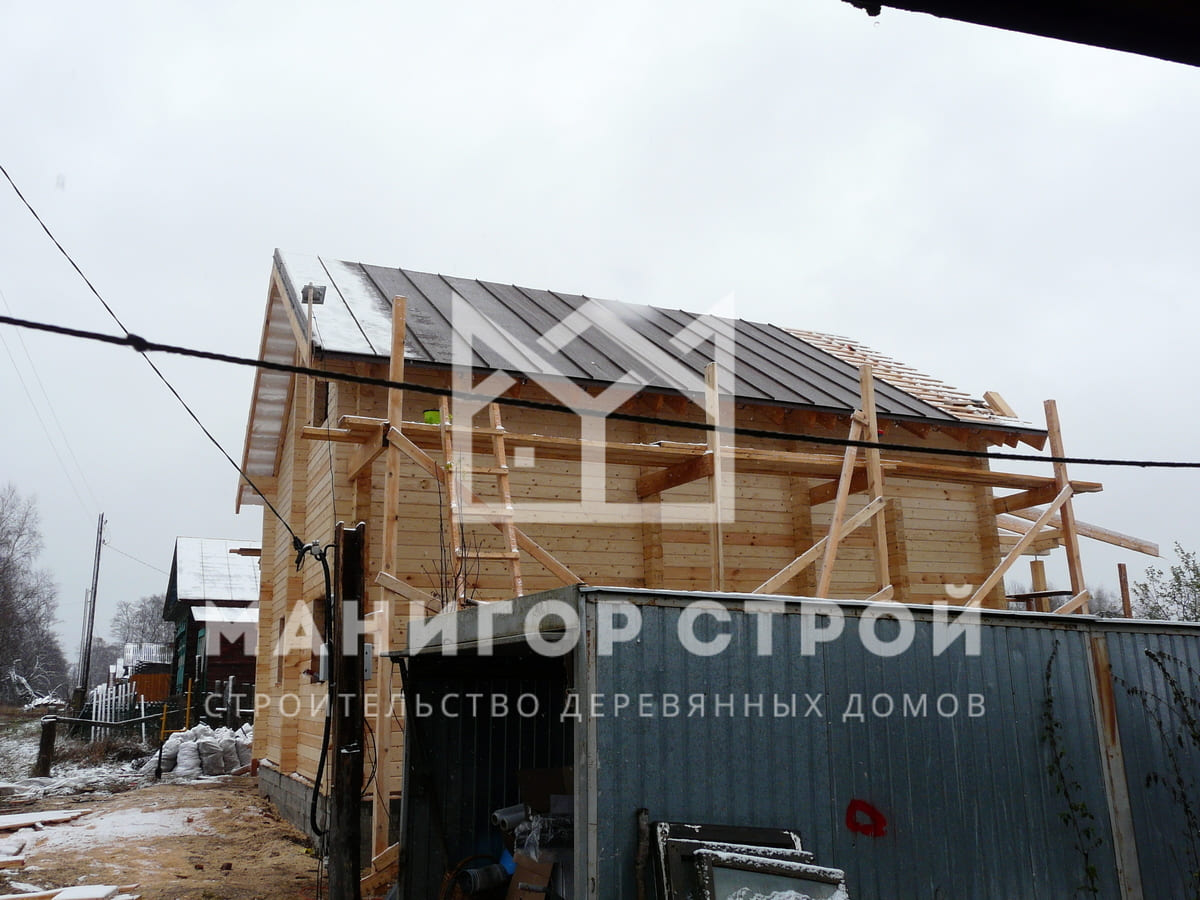 Фотография 1 - Строительство домов из профилированного бруса в Нижегородской области