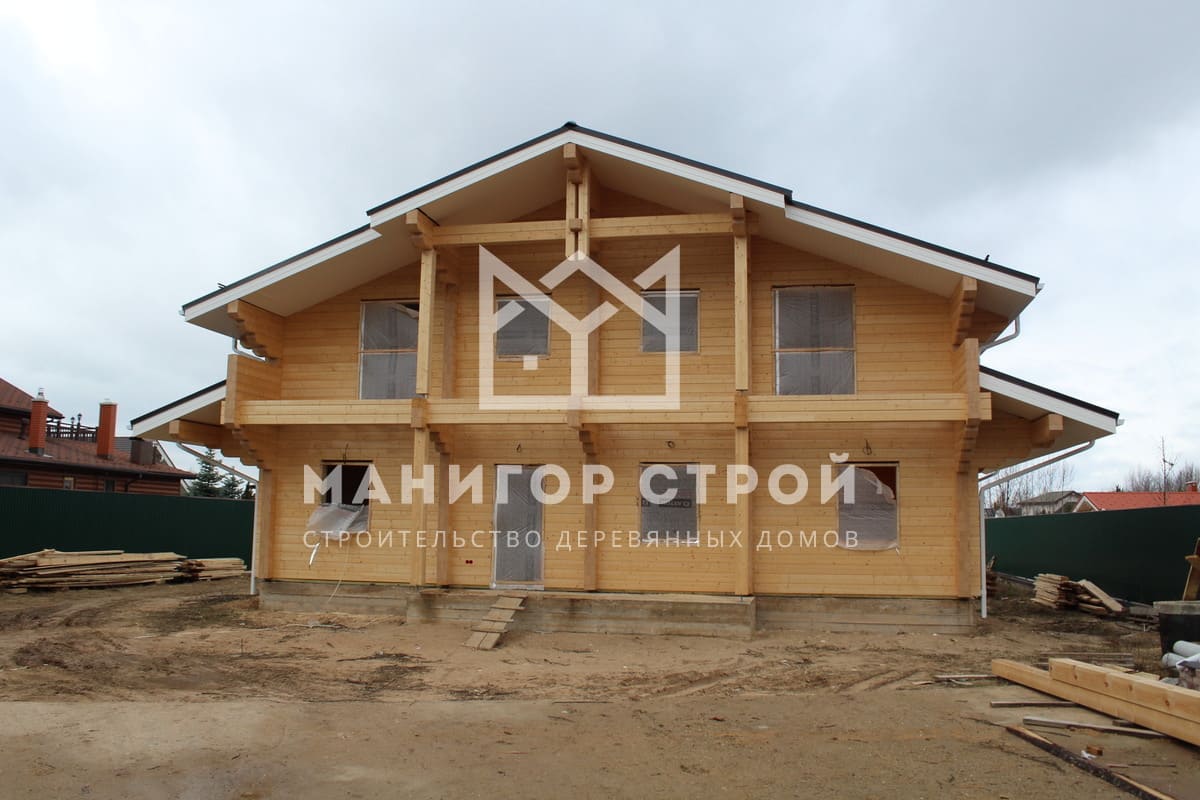 Фотография 1 - Строительство домов из клееного бруса в Тверской области