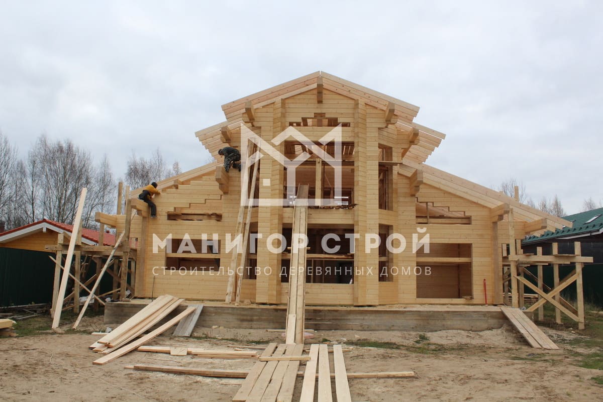 Фотография 3 - Строительство домов из клееного бруса в Тверской области