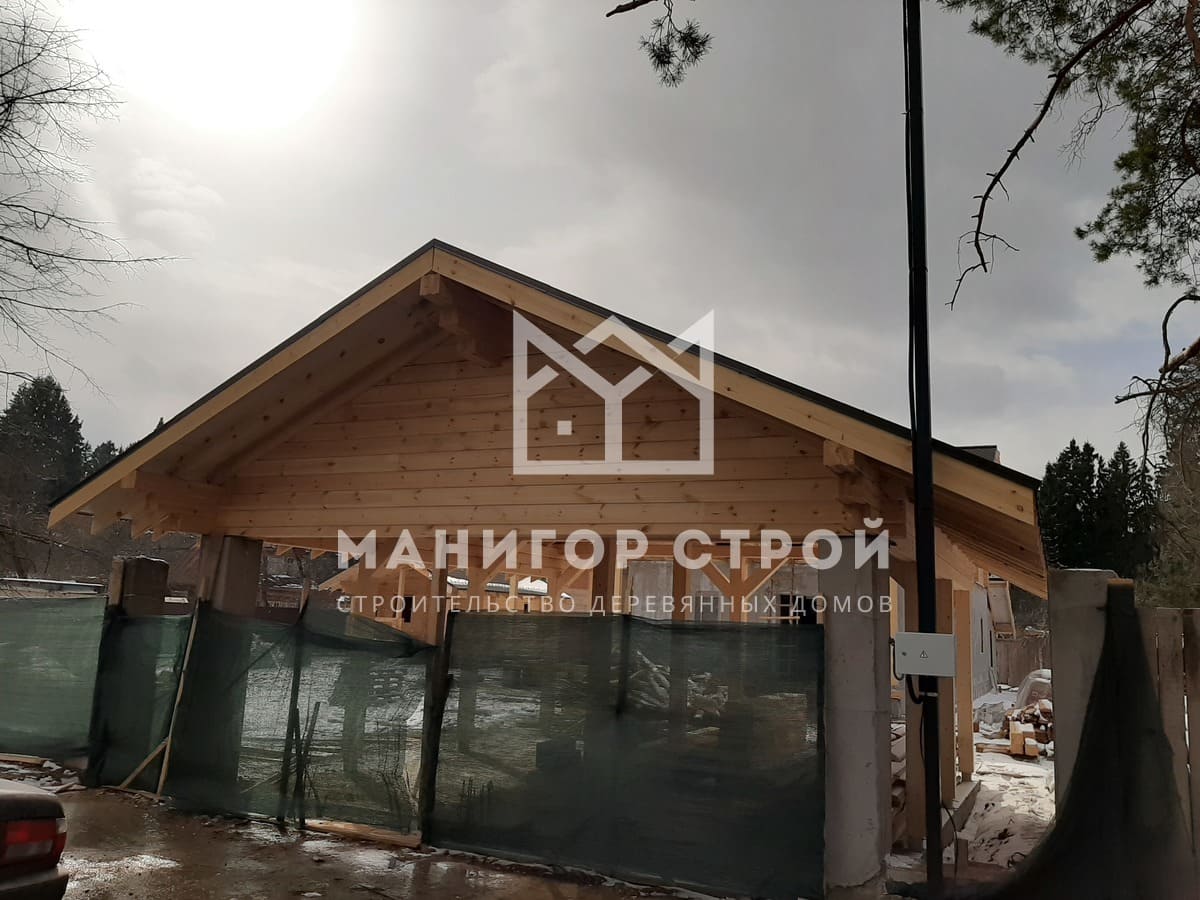 Фотография 1 - Строительство домов из клееного бруса в Московской области
