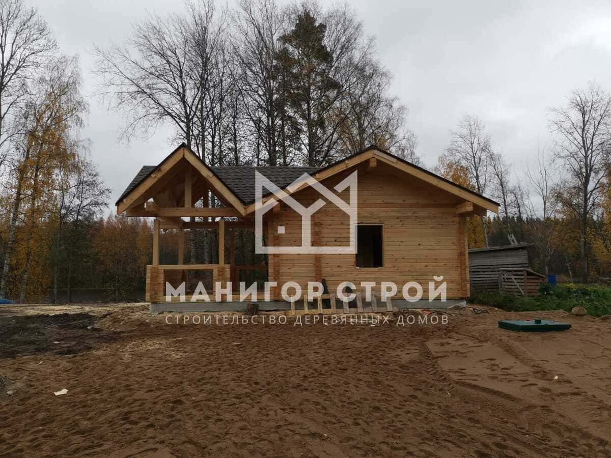 Фотография 1 - Строительство домов из профилированного бруса в Ленинградской области