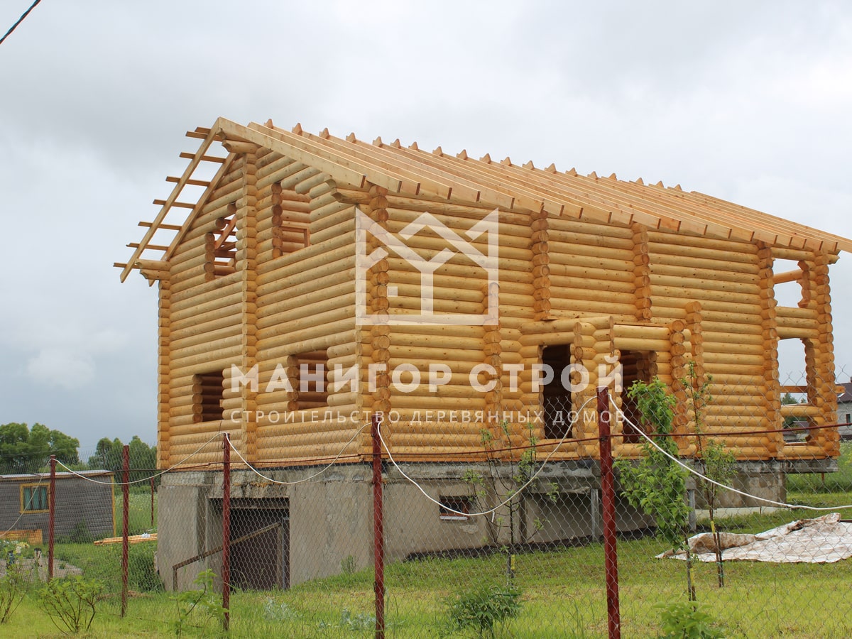 Фотография 8 - Строительство домов из оцилиндрованного бревна