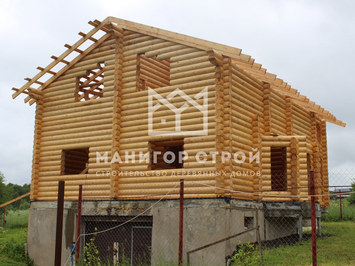 Фотография 14 - Строительство домов из оцилиндрованного бревна