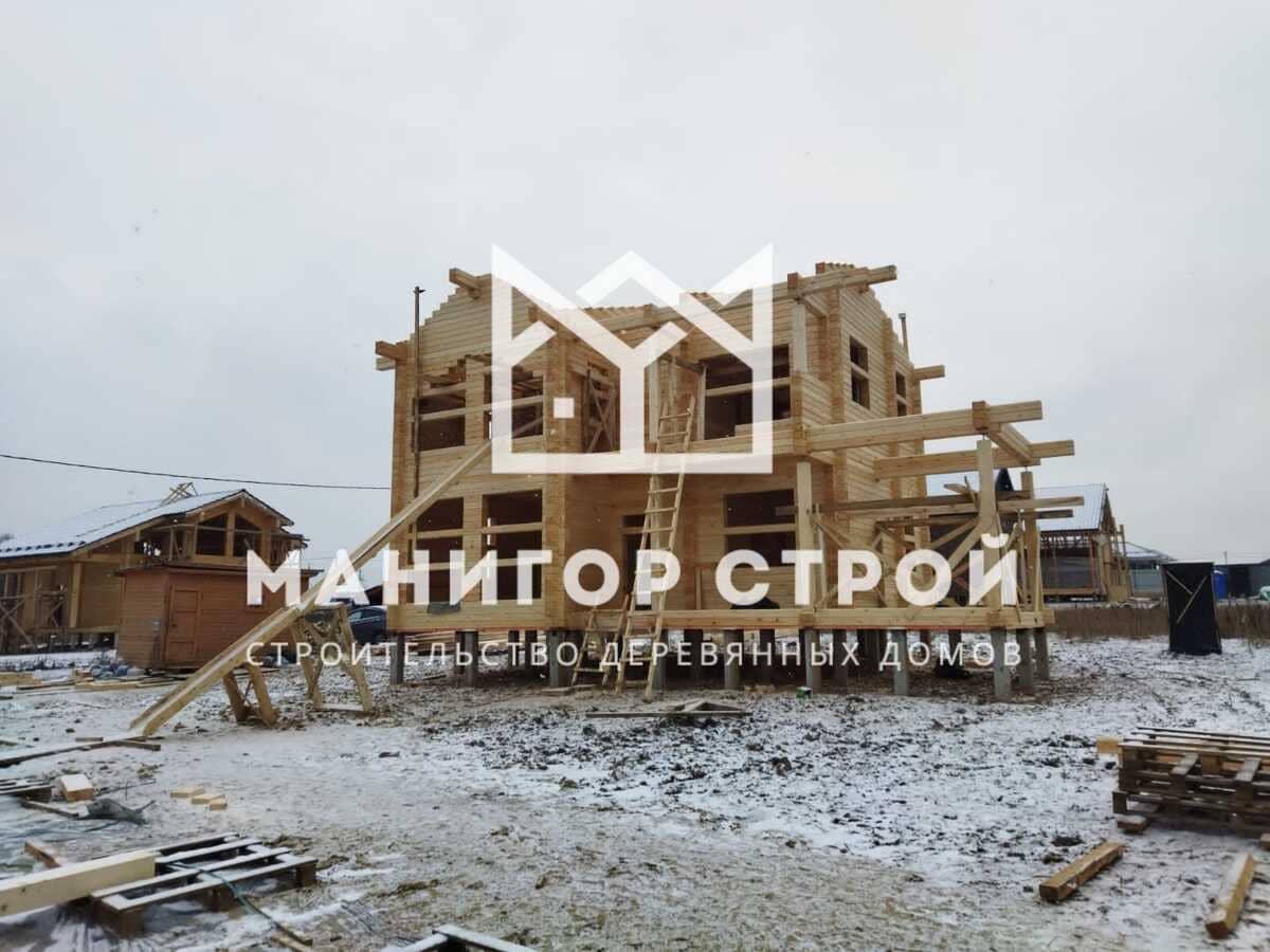 Фотография 2 - Строительство домов из профилированного бруса в Московской области