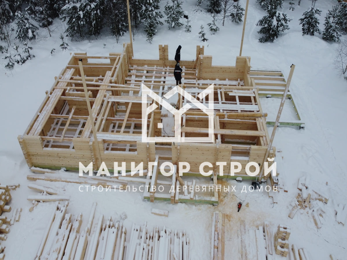 Фотография 3 - Строительство домов из профилированного бруса в Московской области