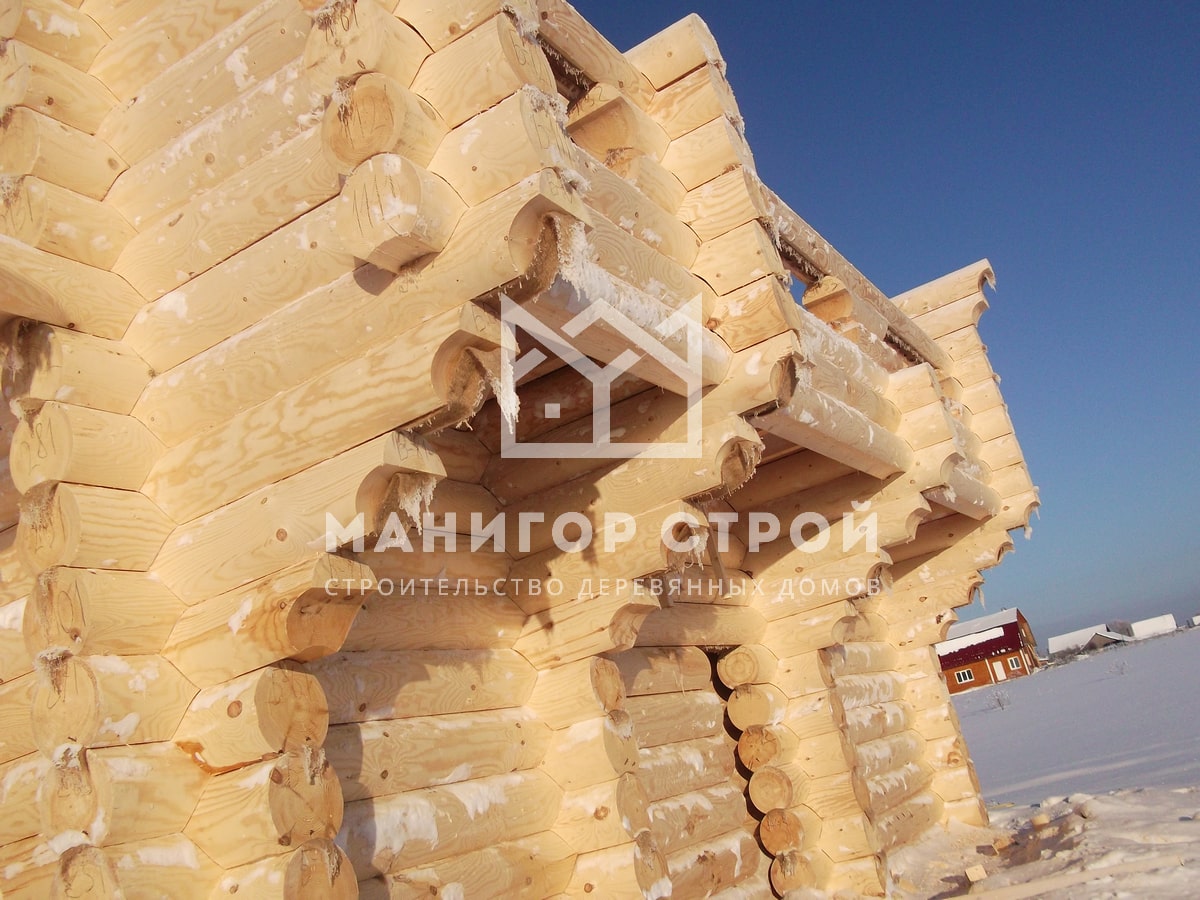 Фотография 15 - Строительство домов из оцилиндрованного бревна
