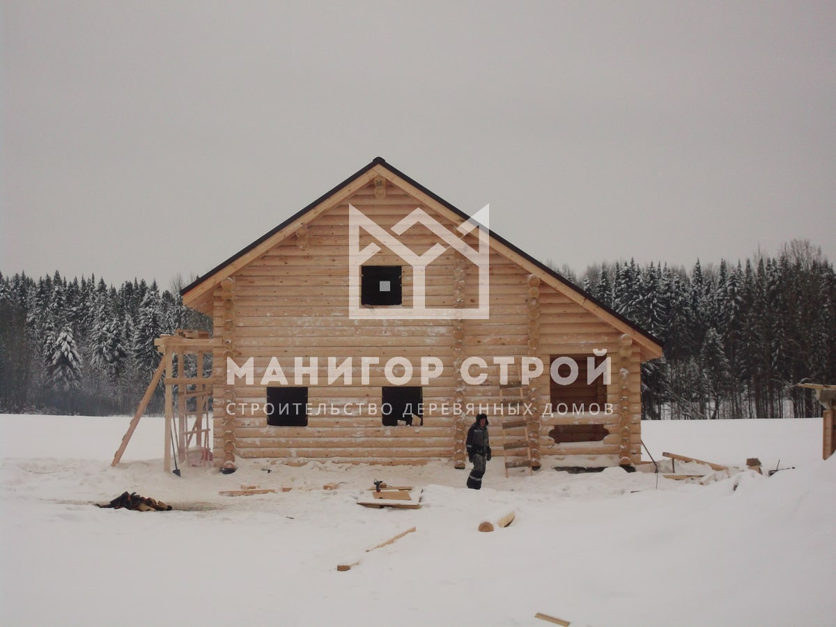 Фотография 20 - Строительство домов из оцилиндрованного бревна