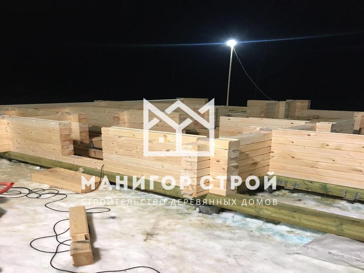 Фотография 1 - Строительство домов из профилированного бруса в Кировской области