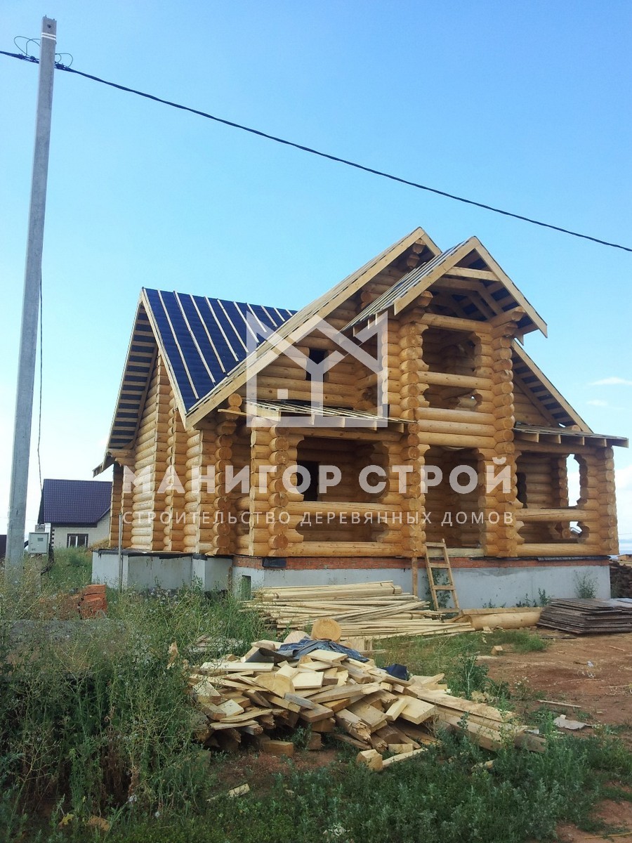 Фотография 7 - Дом из оцилиндрованного бревна в деревне Кырныш