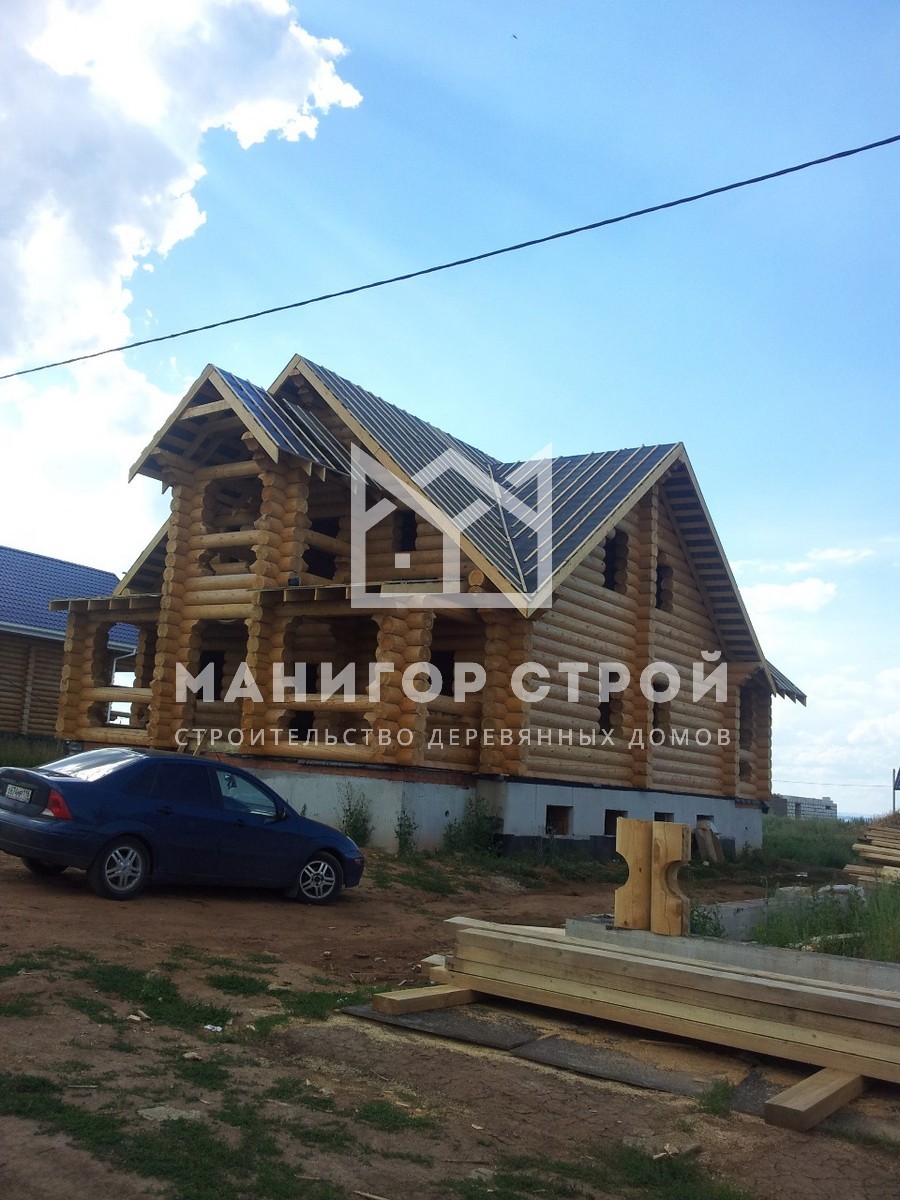 Фотография 2 - Дом из оцилиндрованного бревна в деревне Кырныш