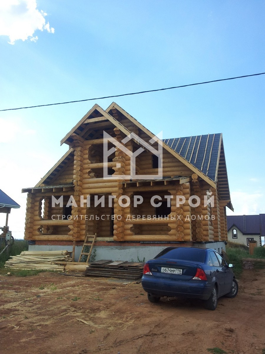 Фотография 2 - Дом из оцилиндрованного бревна в деревне Кырныш