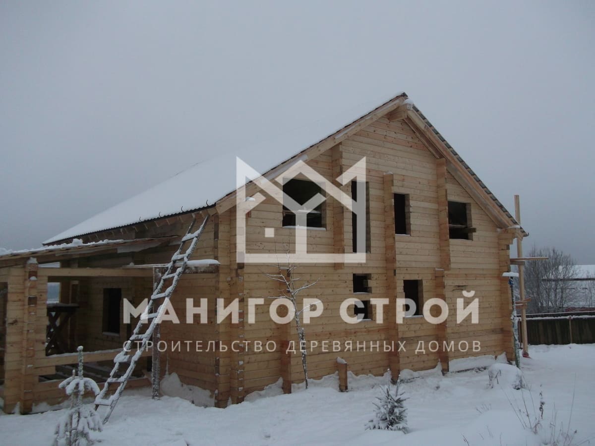 Фотография 1 - Строительство домов из профилированного бруса в Московской области