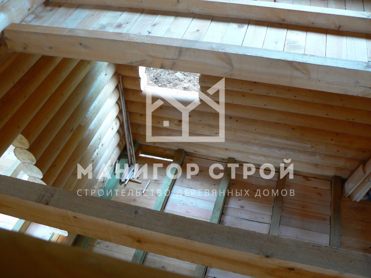 Фотография 2 - Строительство домов из оцилиндрованного бревна