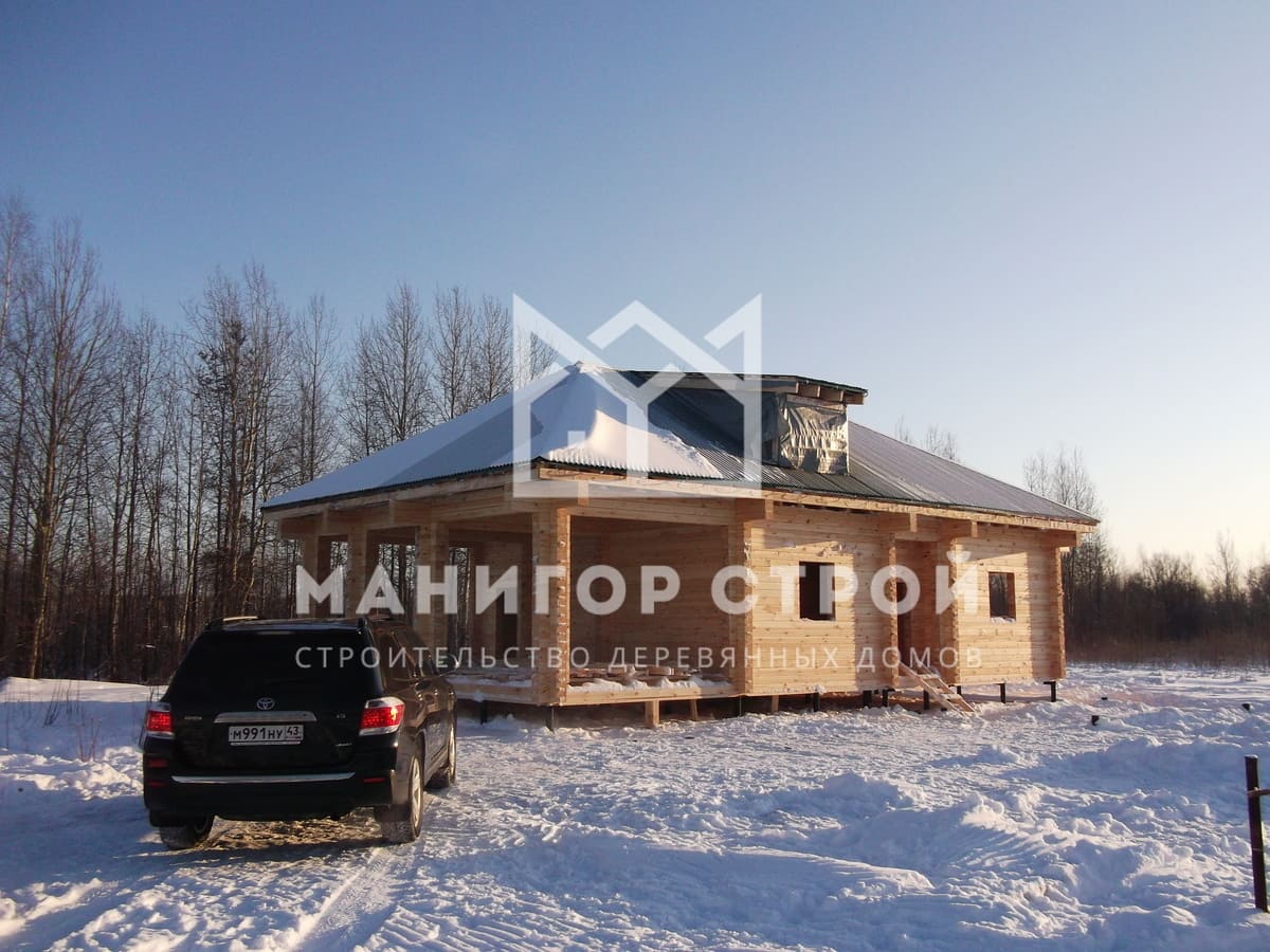 Фотография 2 - Строительство домов из профилированного бруса в Кировской области