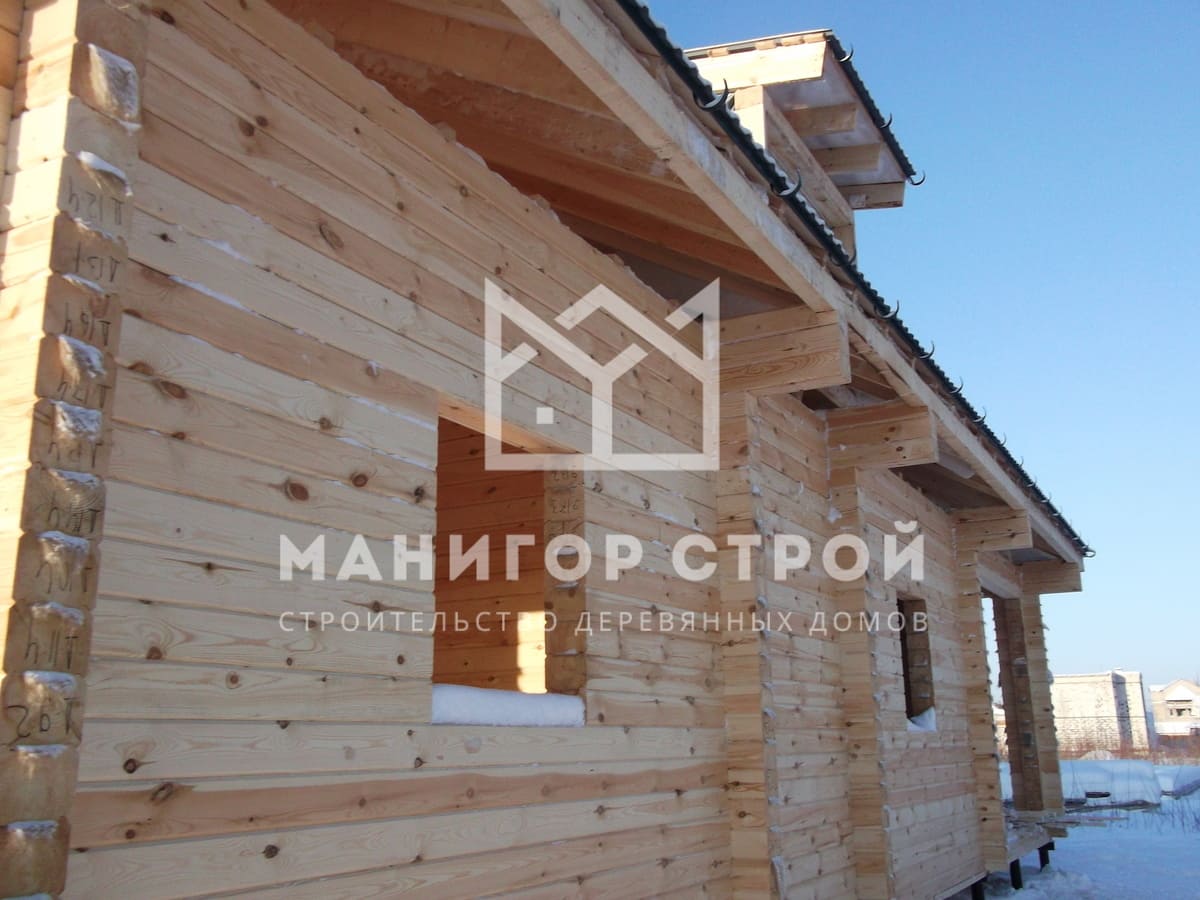 Фотография 3 - Строительство домов из профилированного бруса в Кировской области