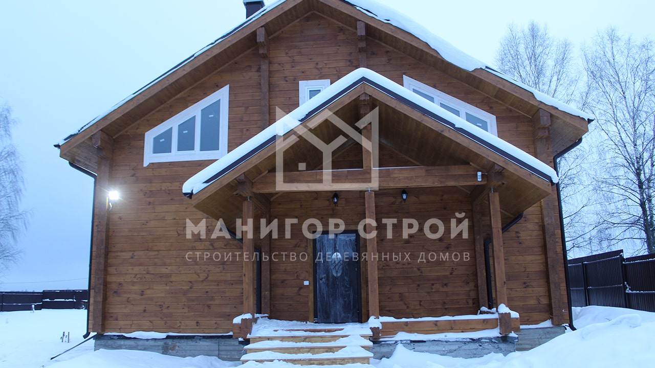 Дом из клеенного бруса в деревне Глушиха Кировской области