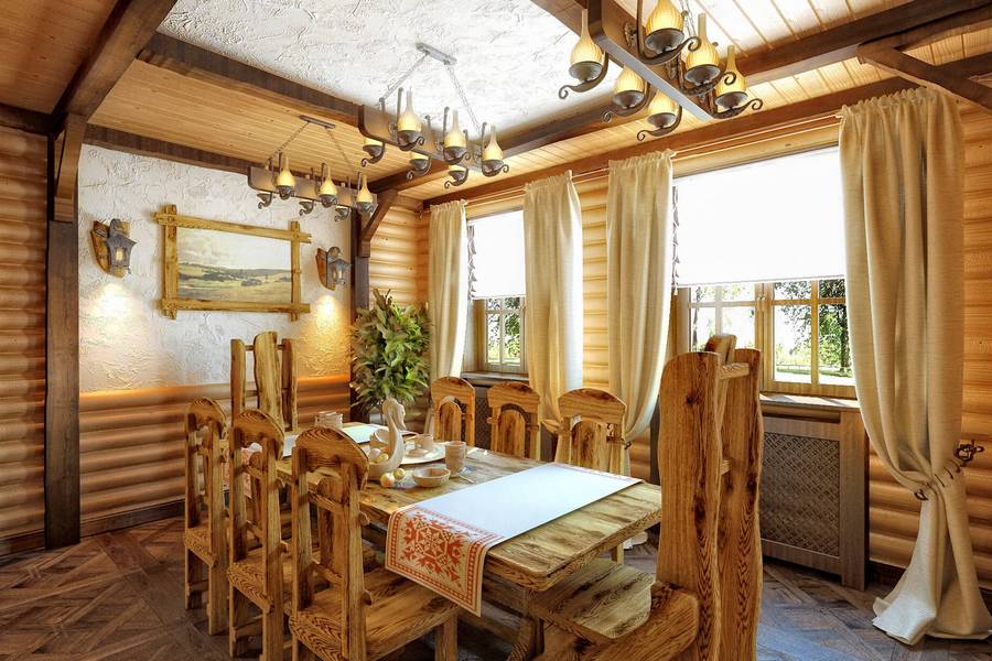 деревянный дом в русском стиле