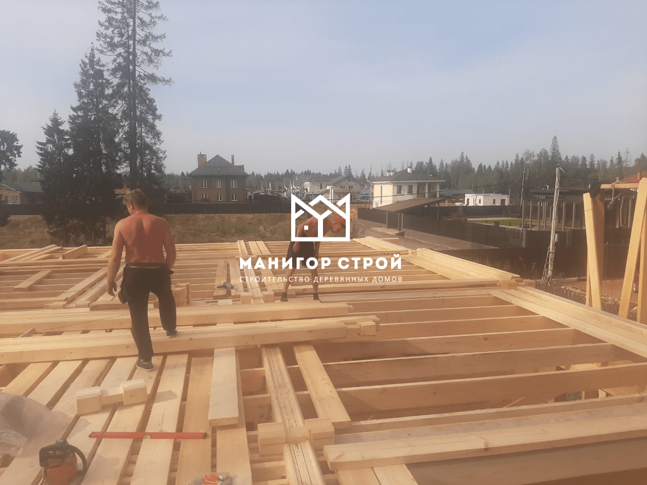 строительство из деревянного дома 200м из сухого проф.бруса