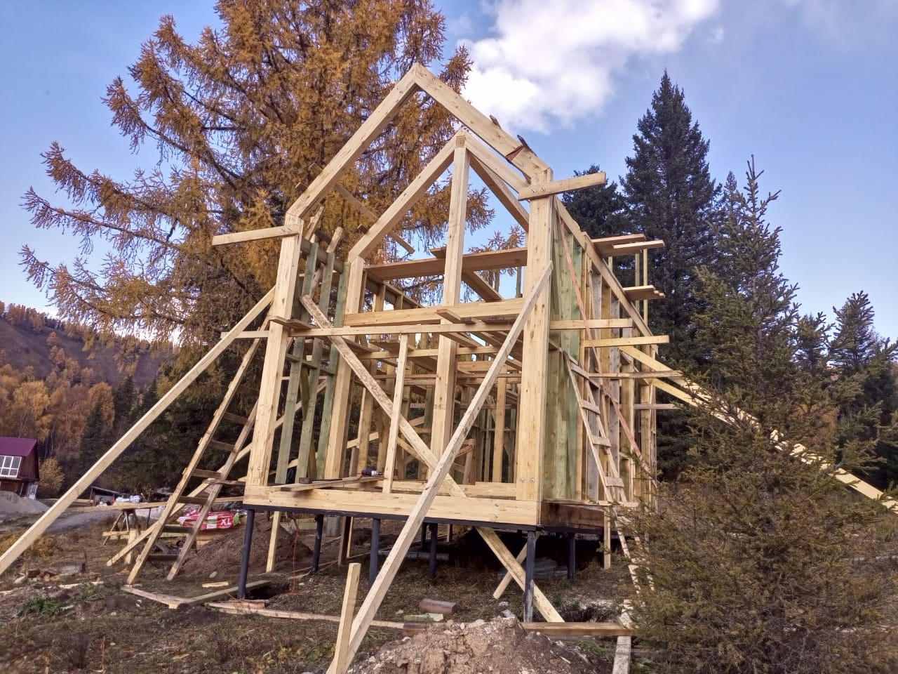 Строительство каркасного дома в живописном Алтайском крае