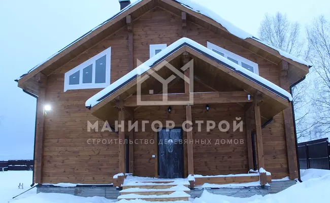Изображение статьи - Дом из клеенного бруса в деревне Глушиха Кировской области