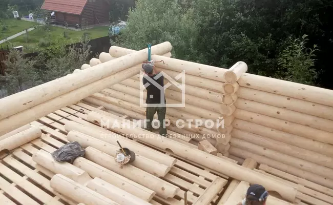 Изображение статьи - Как это было: строительство дома из оцилиндрованного бревна в селе Городня Тверской области